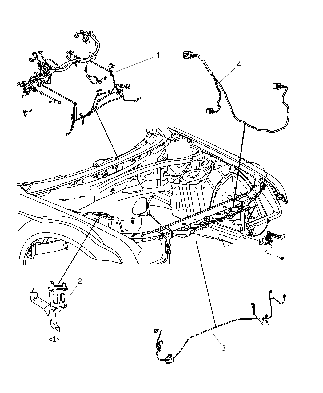 Mopar 4607642AG Wiring-HEADLAMP To Dash