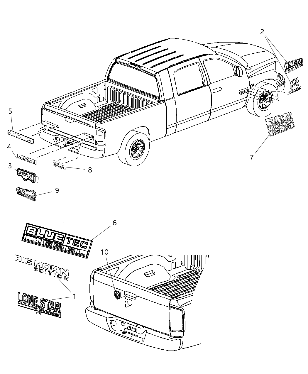 Mopar 68043919AA Badge