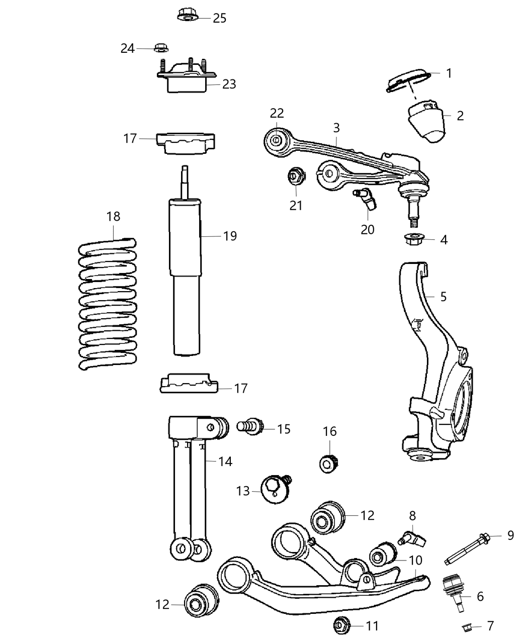 Mopar 2AMST021AA STRUT-Suspension