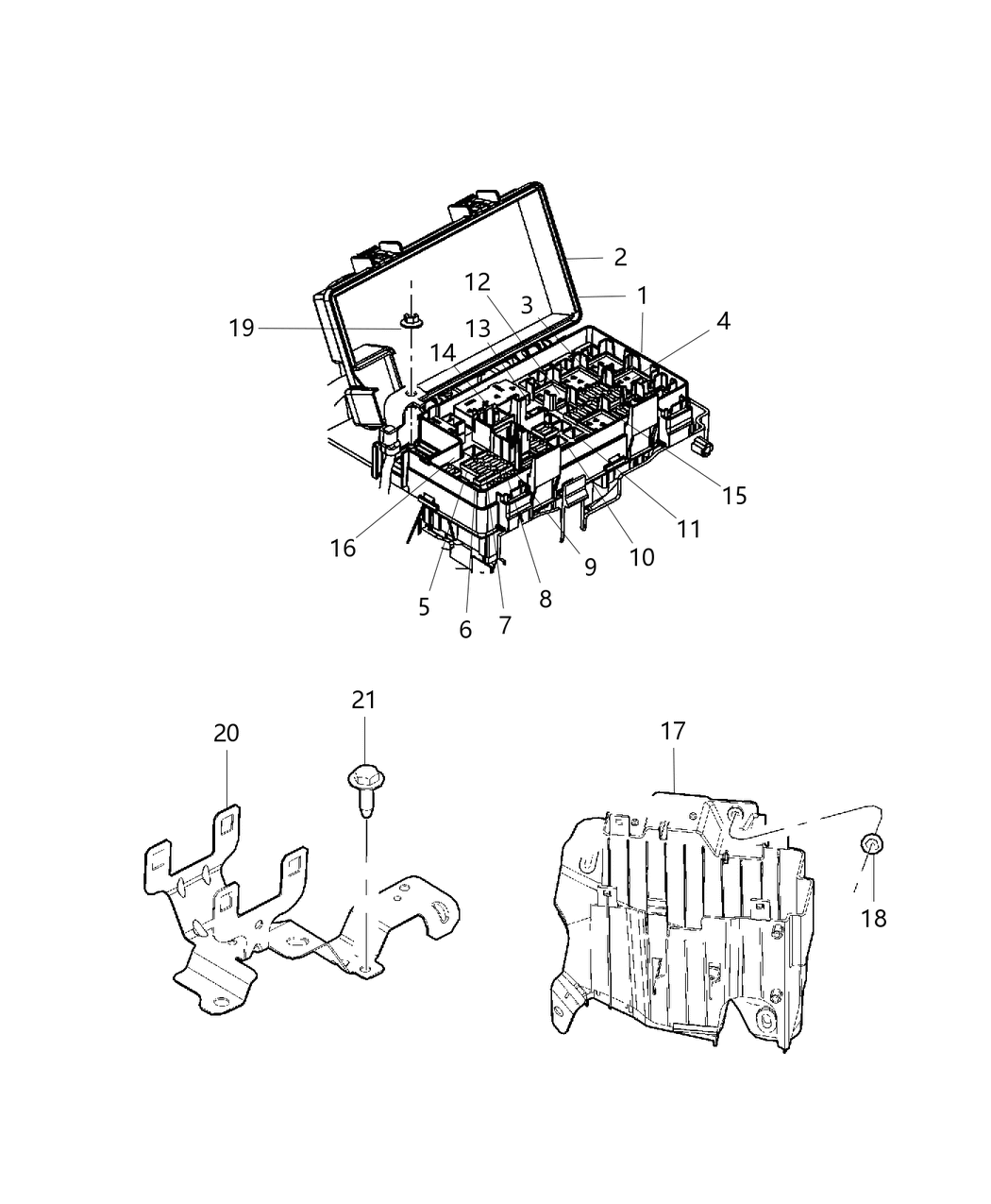 Mopar 4692320AA Bracket-Power Distribution Center