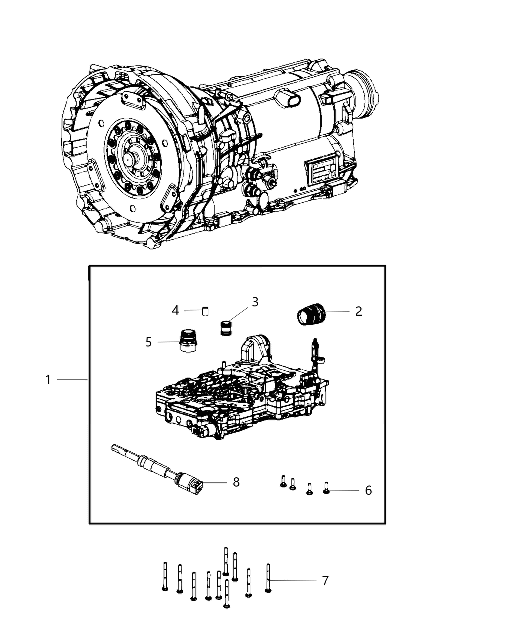 Mopar 68259337AA Transmission Valve Body & Control Unit