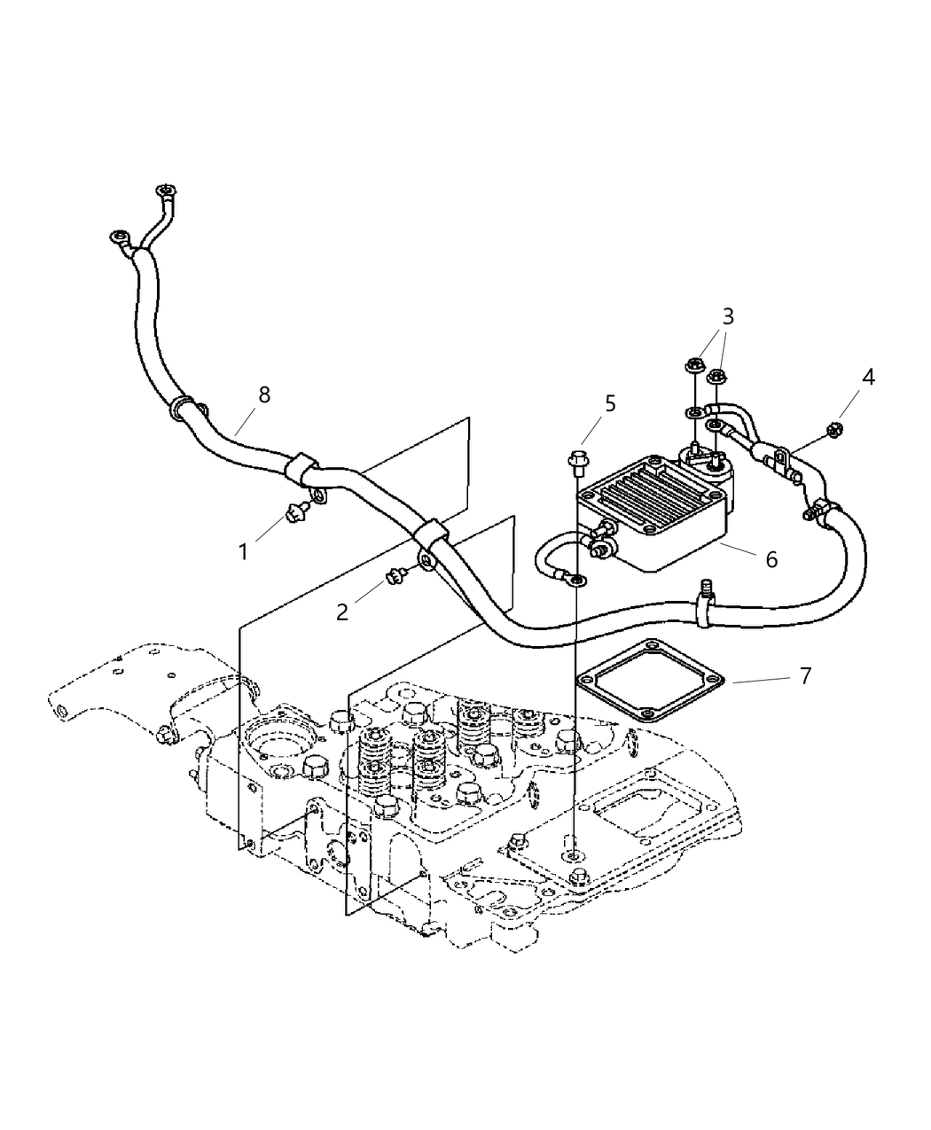 Mopar 5086722AB Wiring-Air Intake Heater
