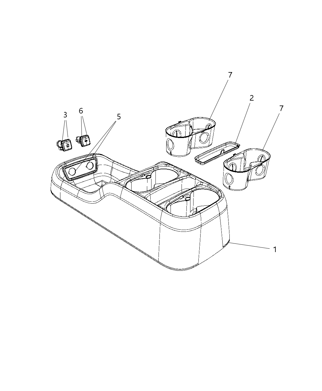 Mopar 6EG38DX9AA Bezel-Power Outlet