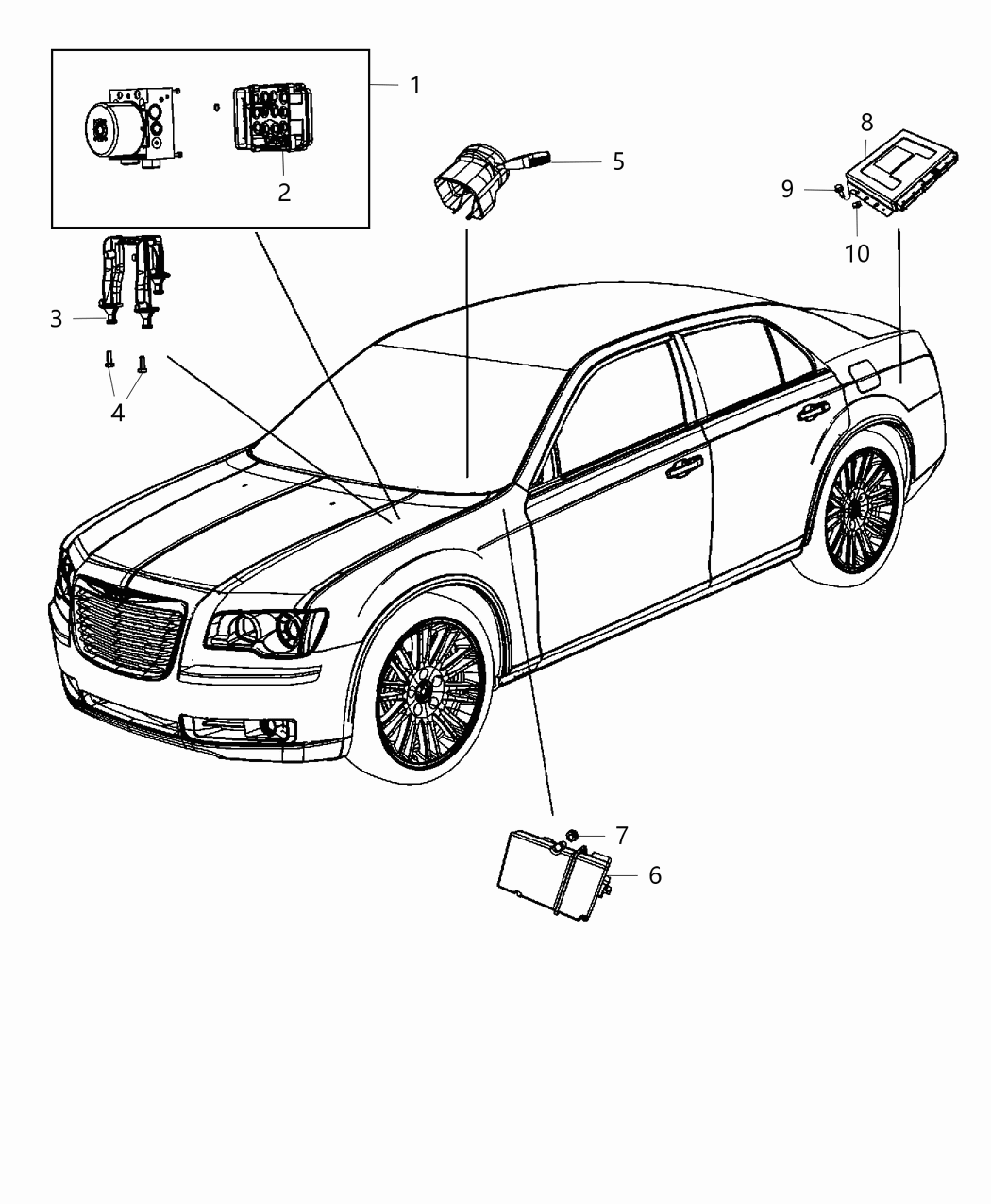 Mopar 5LB70LC5AC Steering Column Module