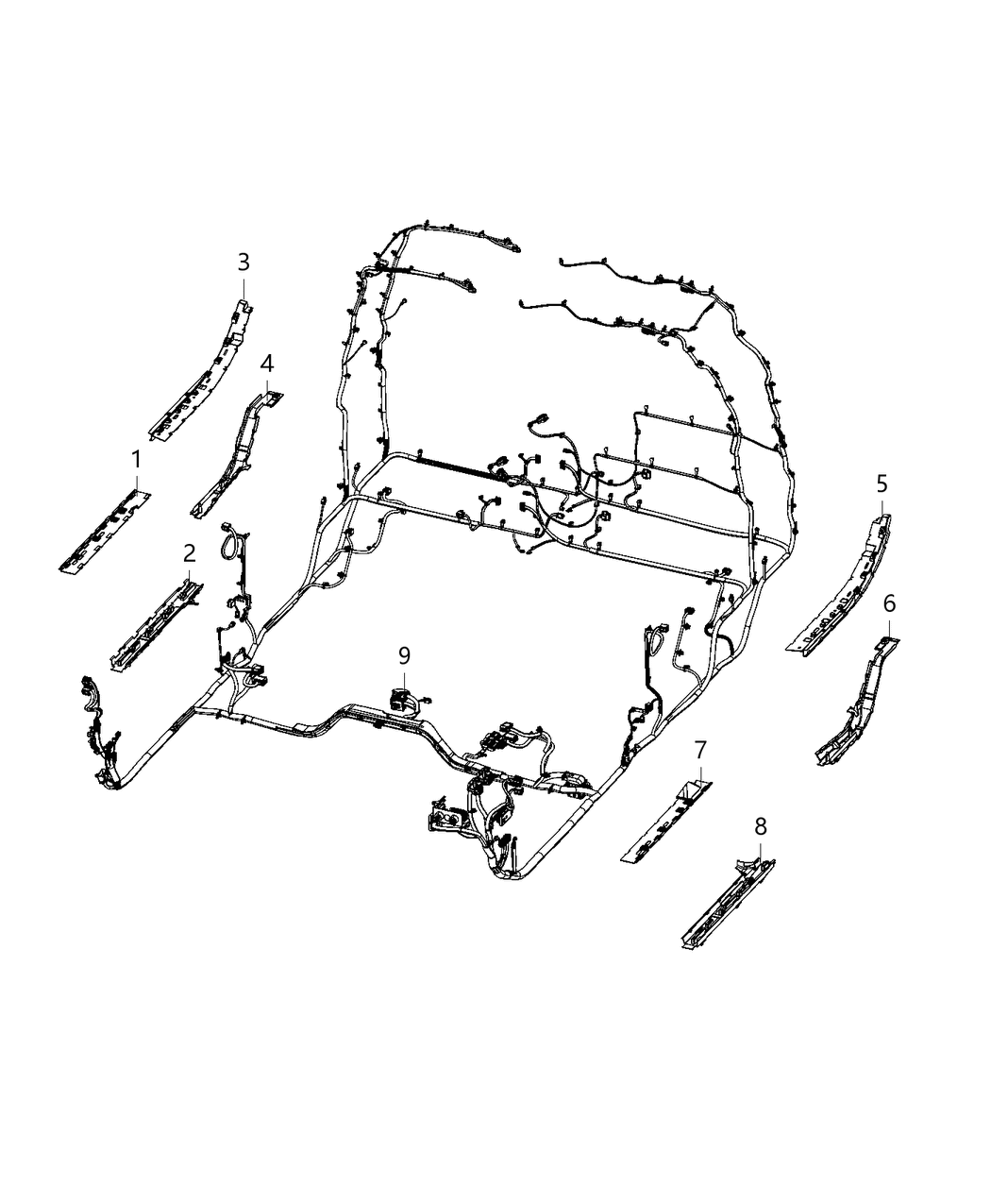 Mopar 68426389AA TROUGH-Wiring