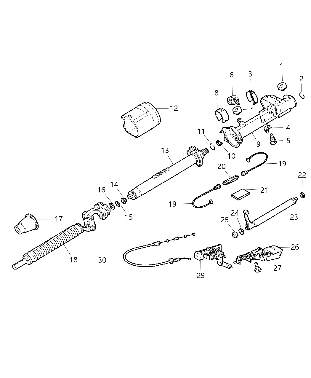 Mopar 5099889AA Washer-Steering Column Housing