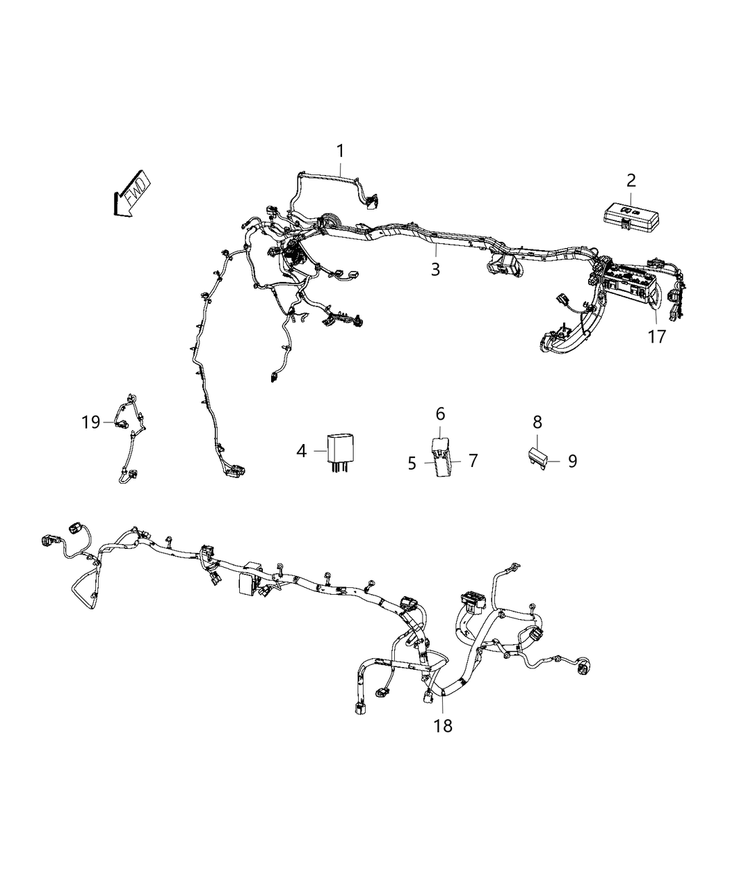 Mopar 52112149AB Wiring-Dash