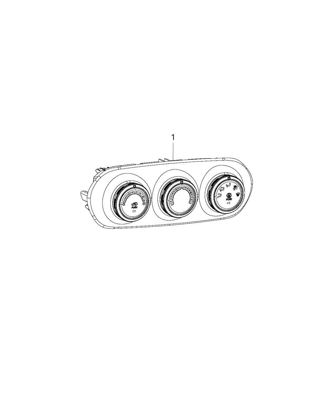 Mopar 6VN72LXHAA Air Conditioner And Heater Control