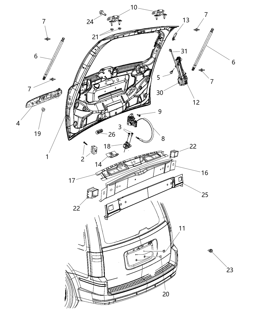 Mopar 1WJ35TZZAB Panel-Filler