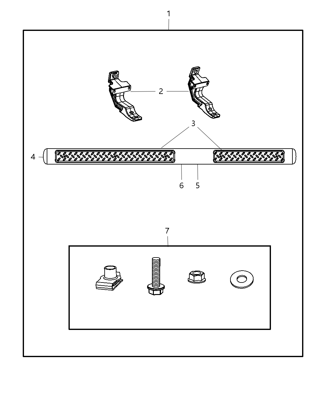 Mopar 68056186AA Step-Right Side