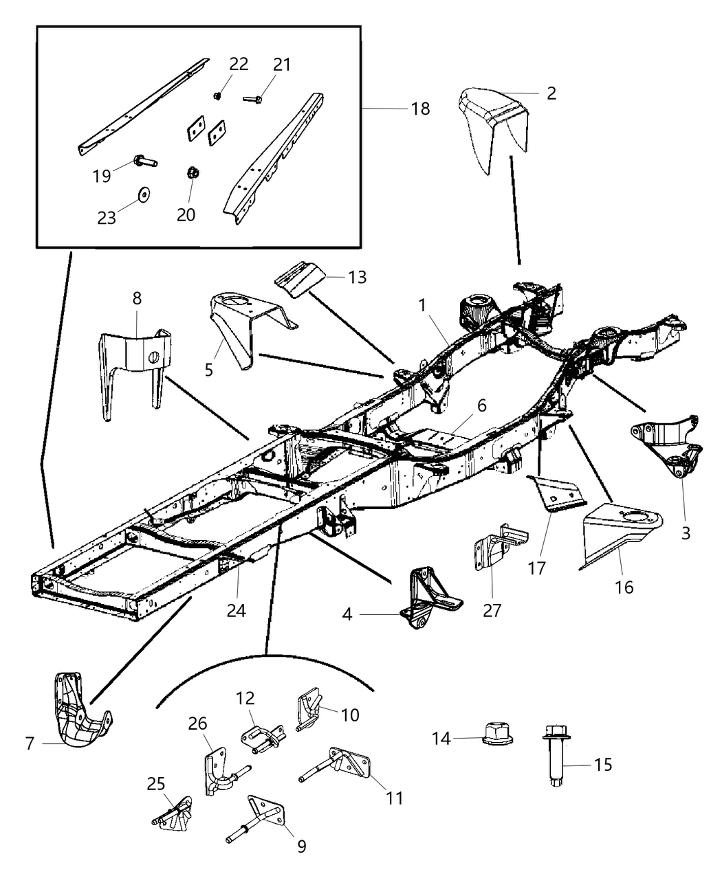 Mopar 68103755AC Frame-Chassis