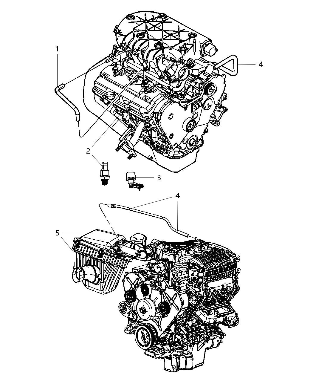 Mopar 4892280AA Hose-Make Up Air