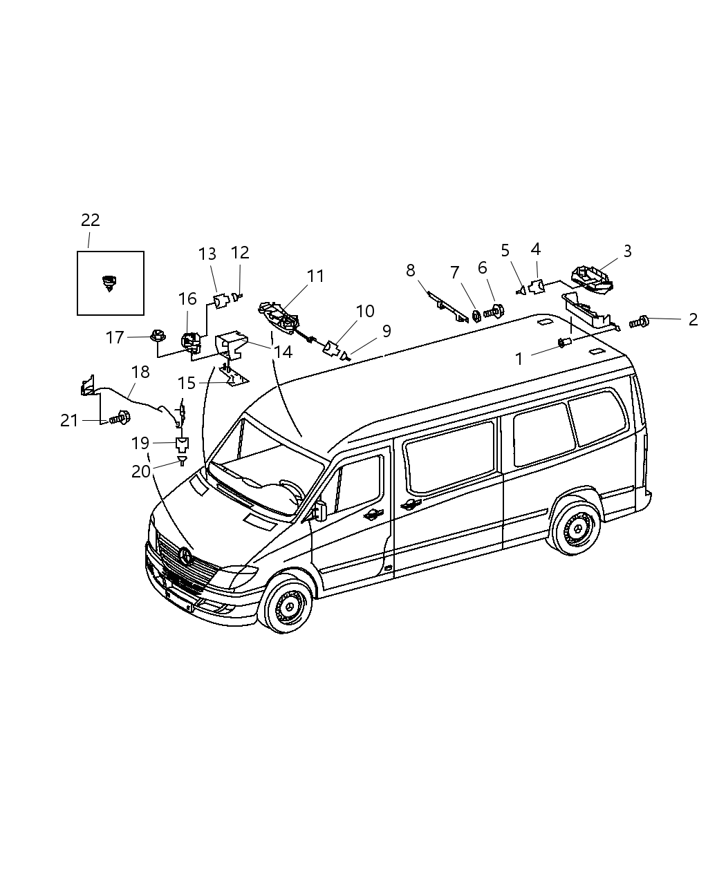 Mopar 68017615AA Sensor