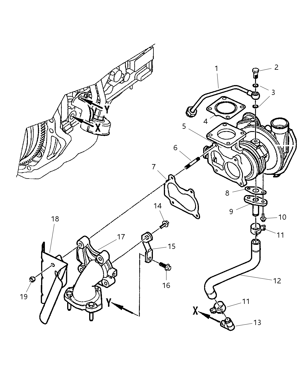 Mopar 5093927AA Tube-Oil Supply