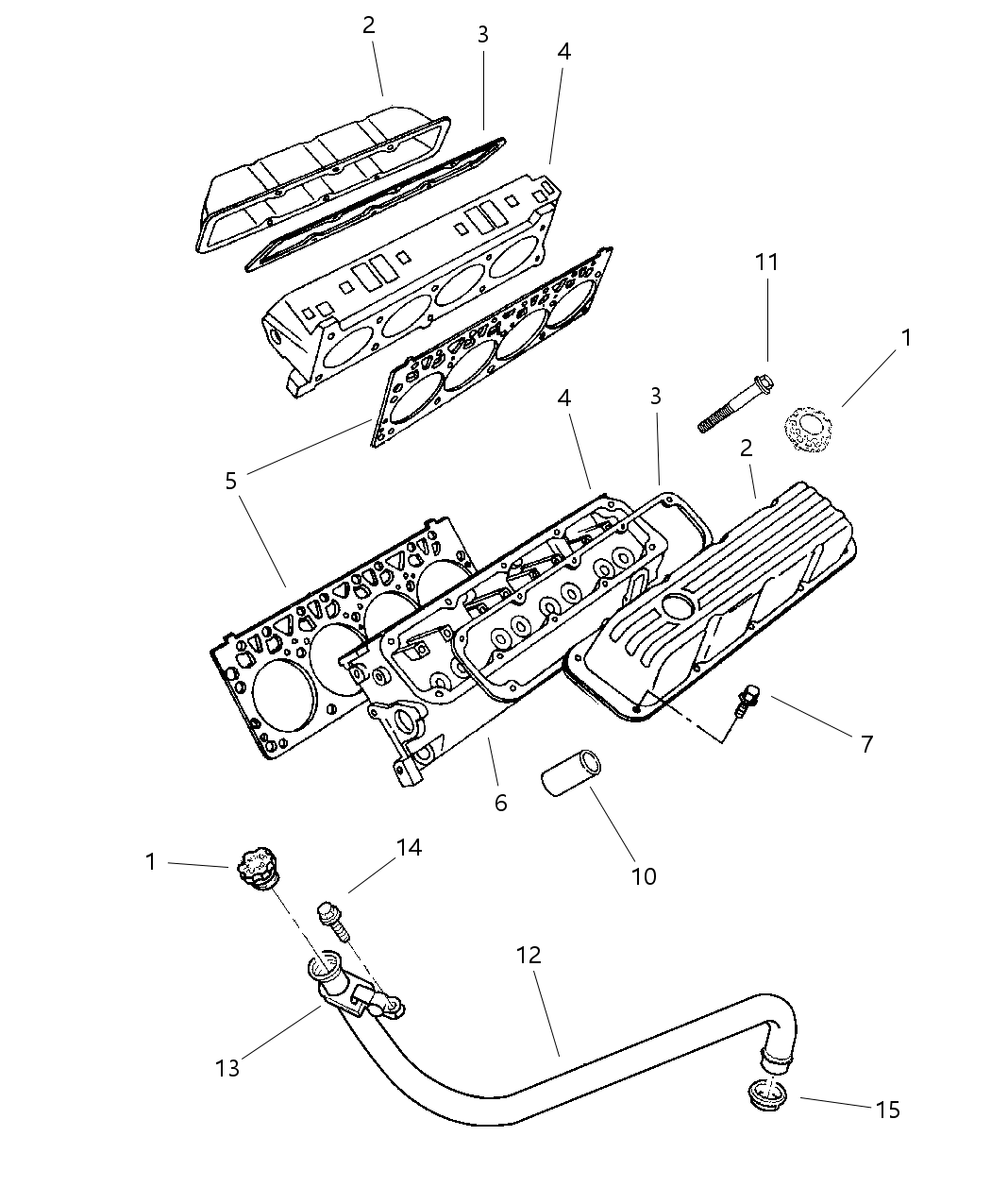 Mopar 4897386AE Gasket Pkg-Engine Upper