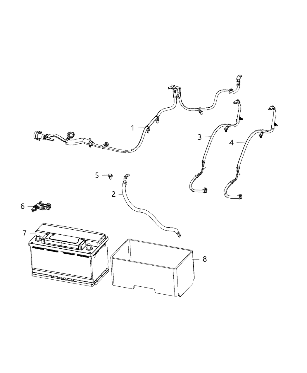 Mopar 68271640AC Battery Negative Wiring