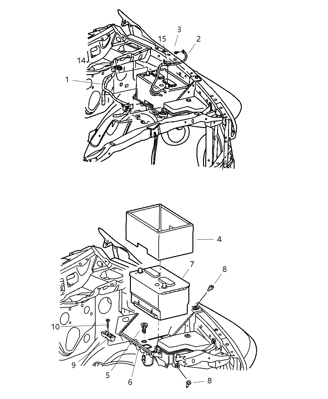 Mopar 4801487AA Battery Jumper Wiring