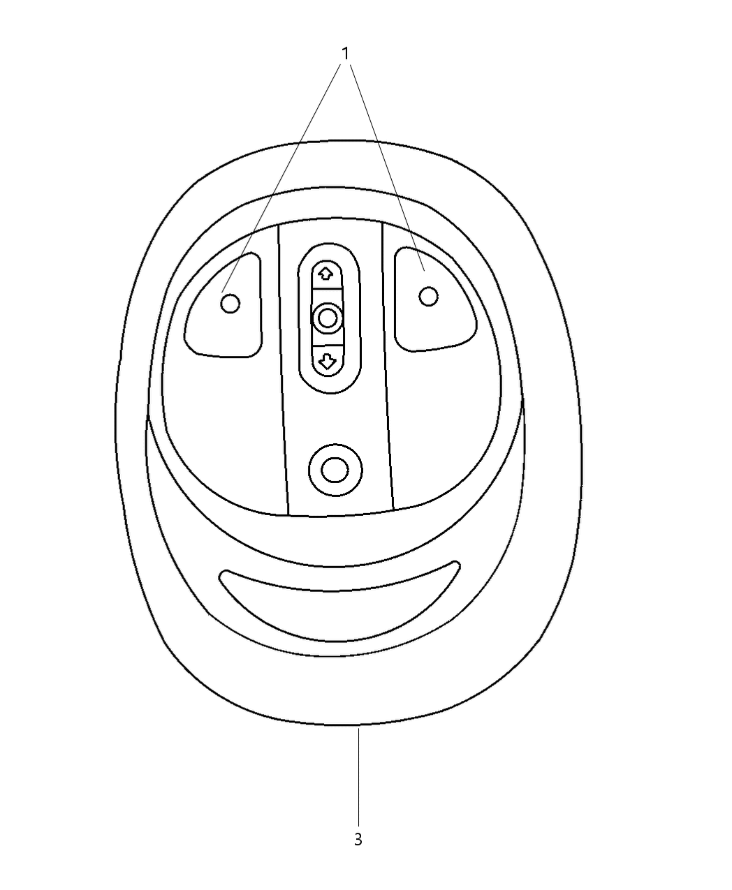 Mopar TB77MF1AJ Module-Overhead Console