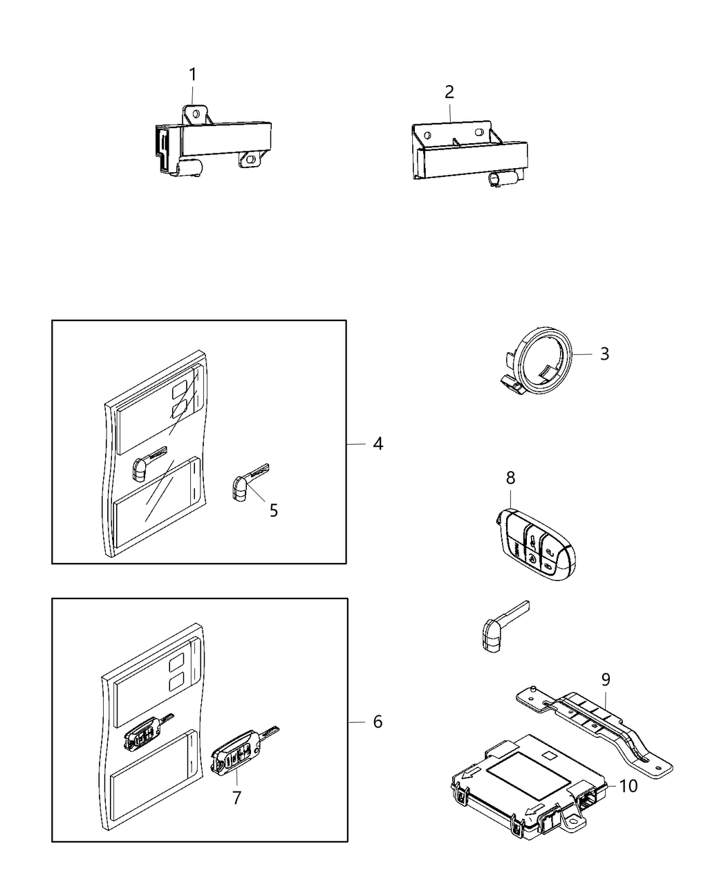 Mopar 68339196AA Receiver-Wireless Ignition Node