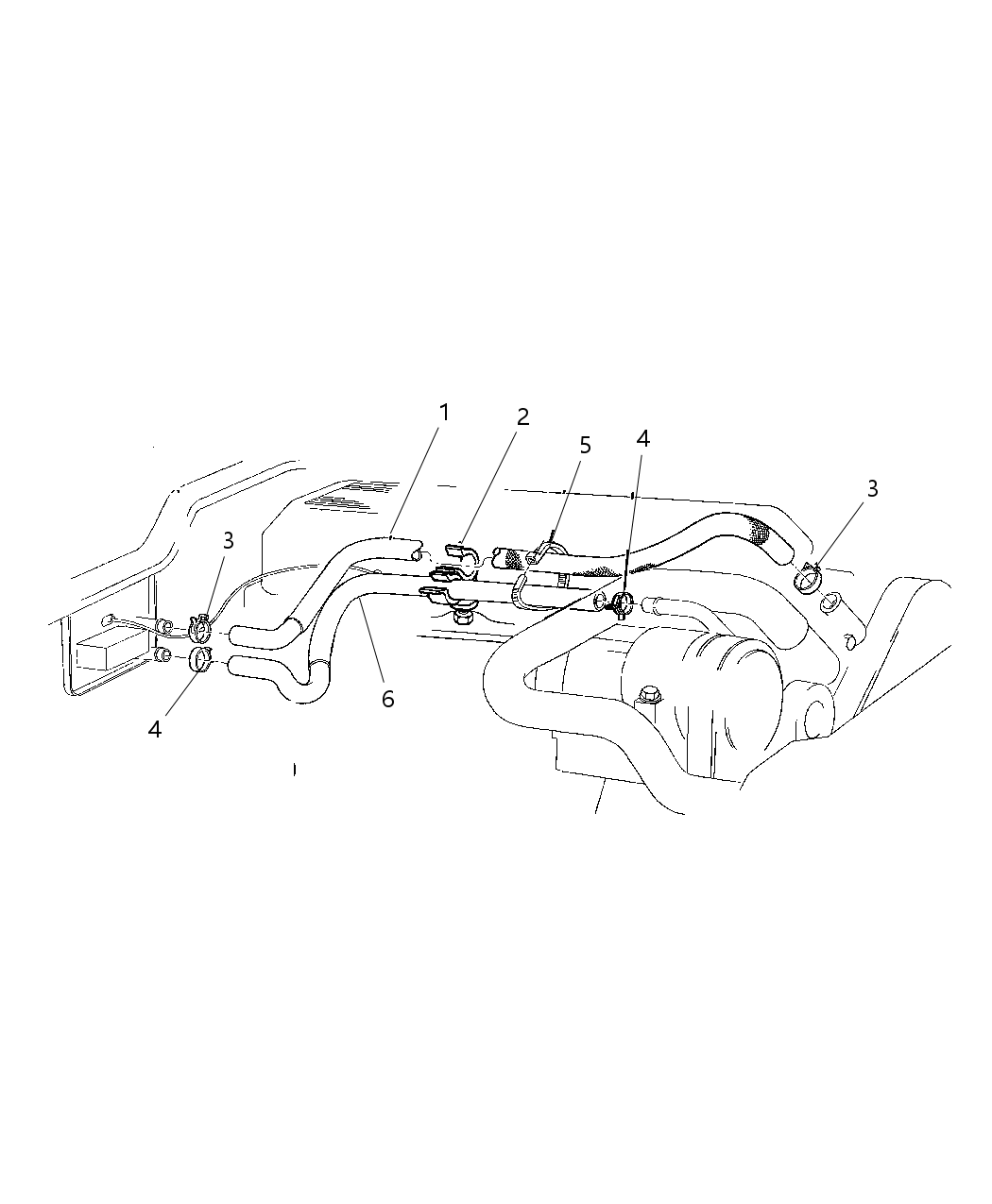 Mopar 55036926AC Hose-Heater Return