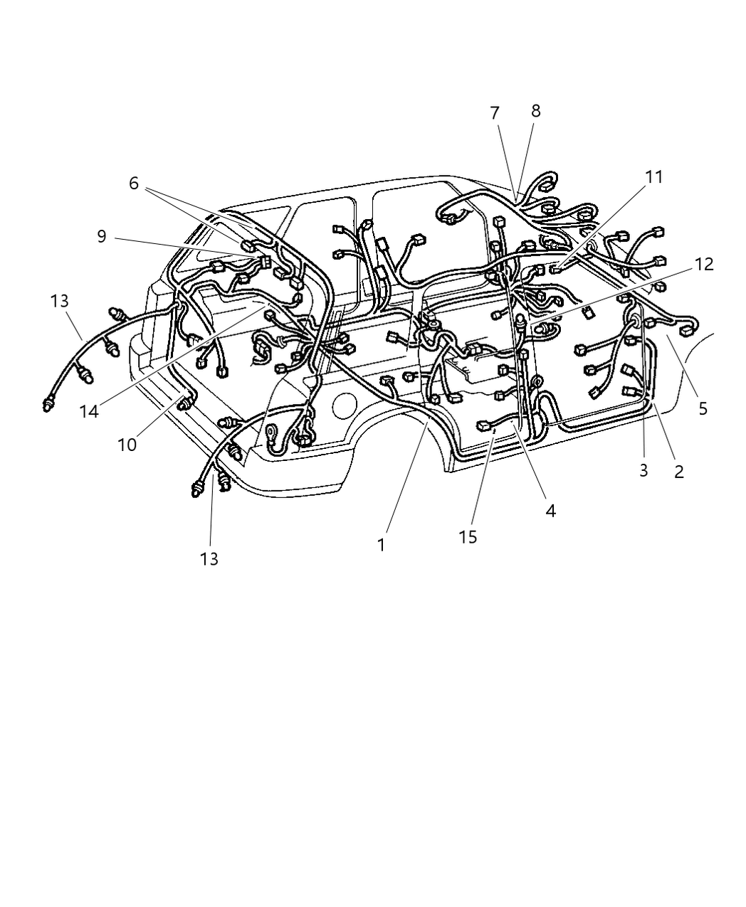 Mopar 56018697 Wiring Trailer Tow Relays