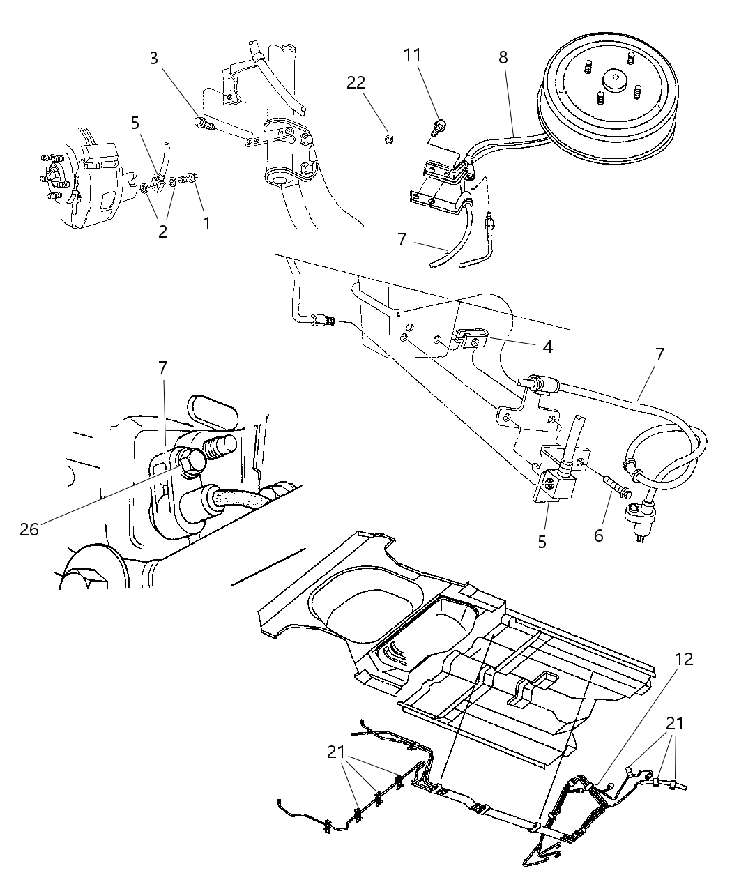 Mopar 5278237 Line Brake