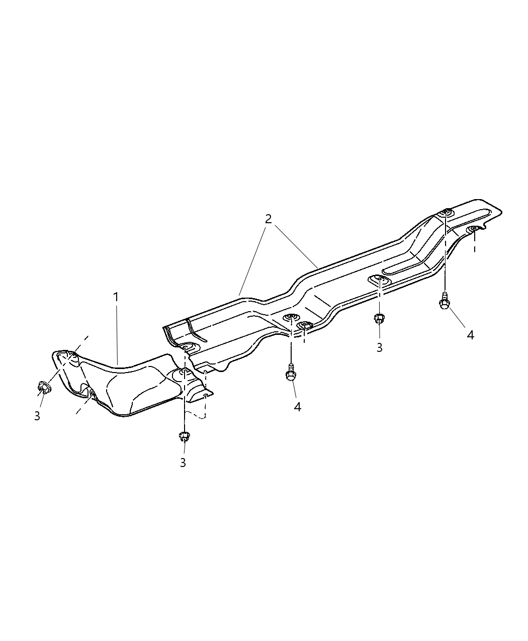 Mopar 52121142AA Shield-Engine Mount