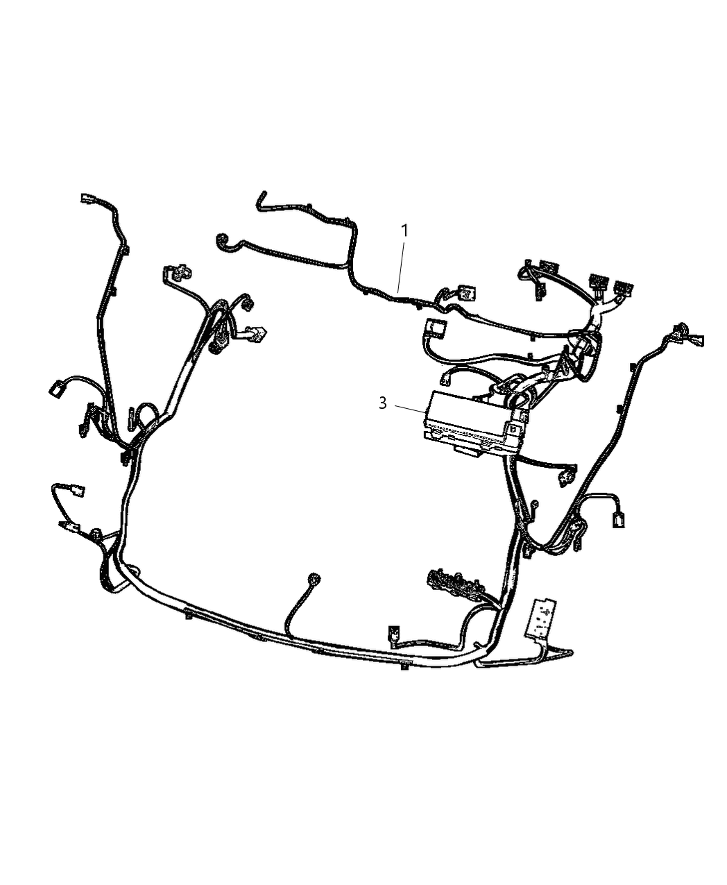 4794481AC Mopar Wiring-HEADLAMP And Dash
