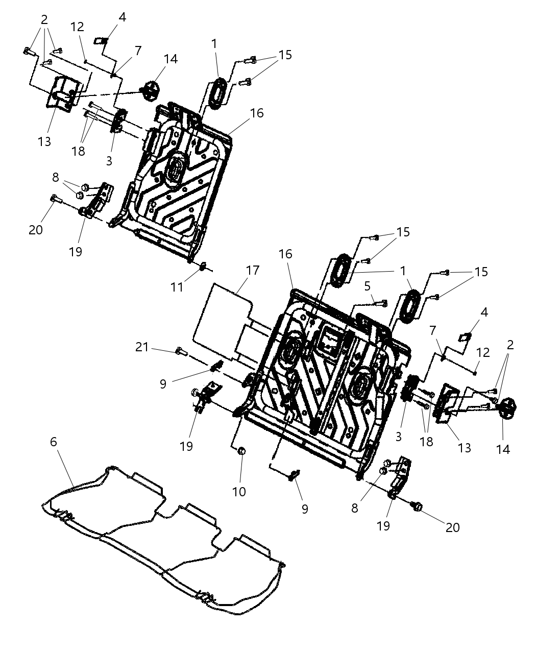 Mopar 5140808AA Bezel-Seat Latch