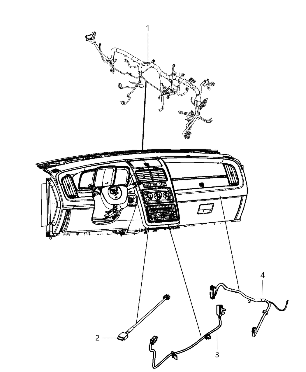 Mopar 68104504AB Wiring-Instrument Panel