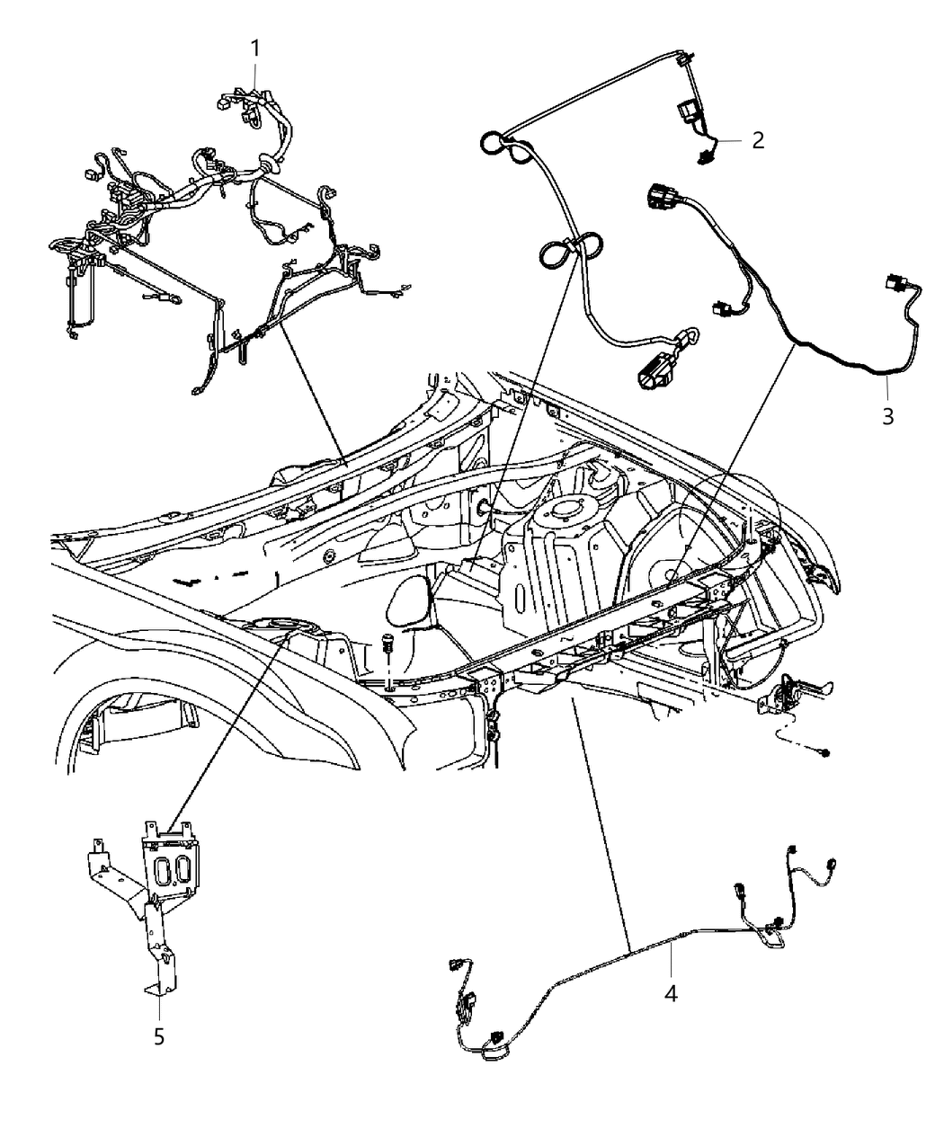 Mopar 68060622AB Wiring-HEADLAMP To Dash