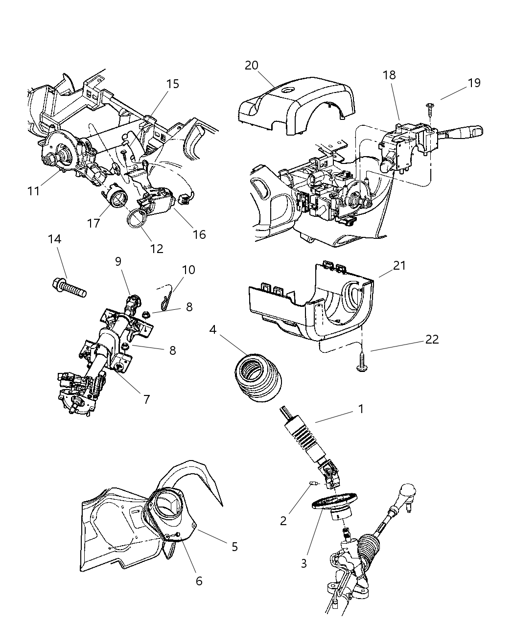 Mopar 4690685AA Housing-Steering Column