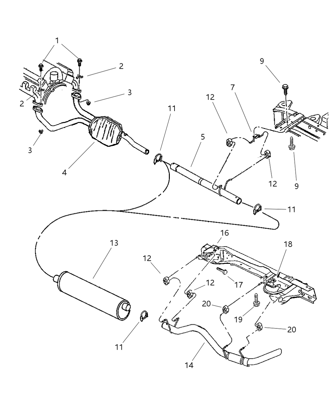 Mopar E0055175 Tailpipe