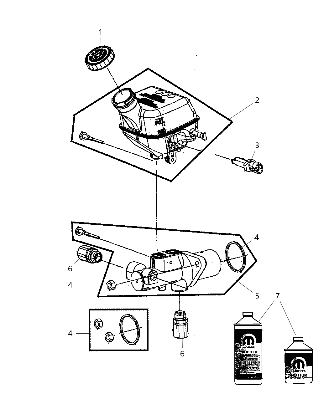 Mopar 5142507AA Brake Master Cylinder
