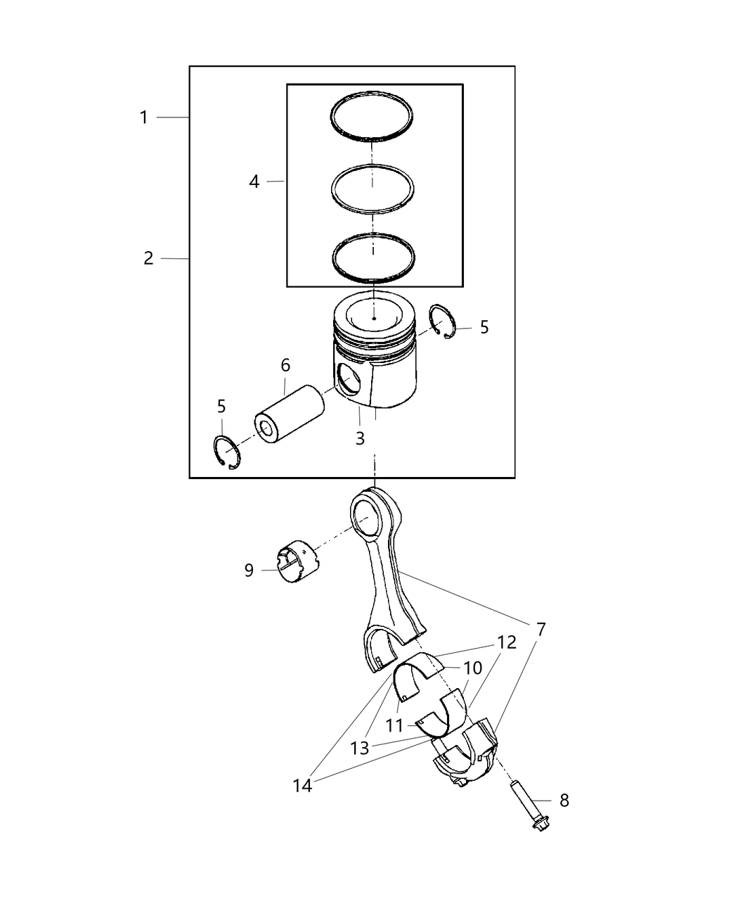 Mopar 68048998AA CONROD-Connecting