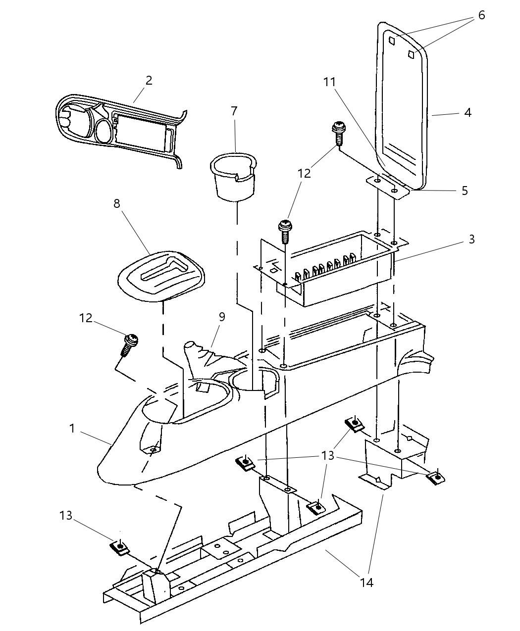 Mopar MT47LAZ Console-Floor