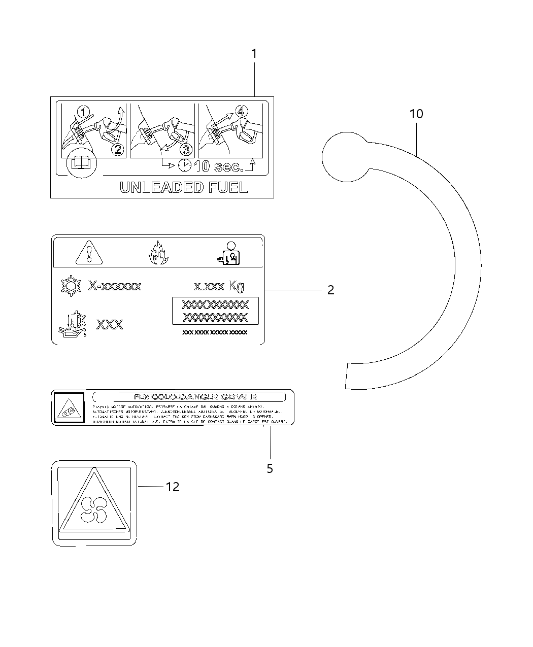 Mopar 68406441AA Label-Vehicle Emission Control In