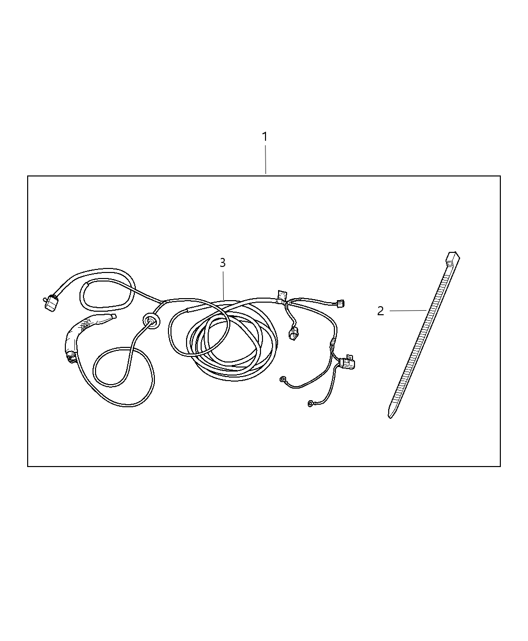 Mopar 82209280AD Wiring Kit-Trailer Tow - 4 Way