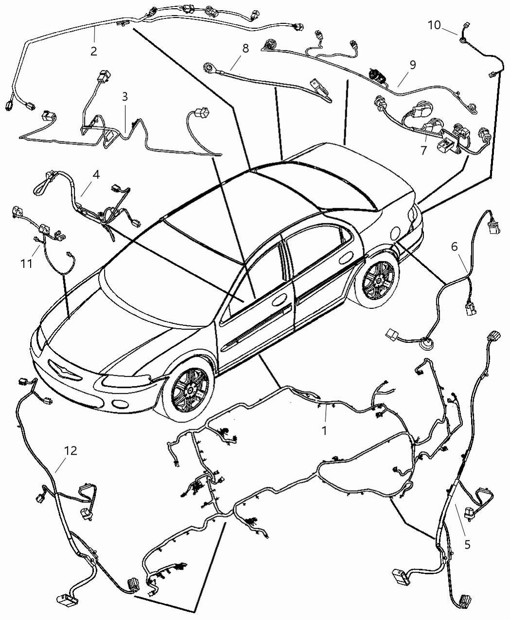 Mopar 4608973AF Wiring-Front Door