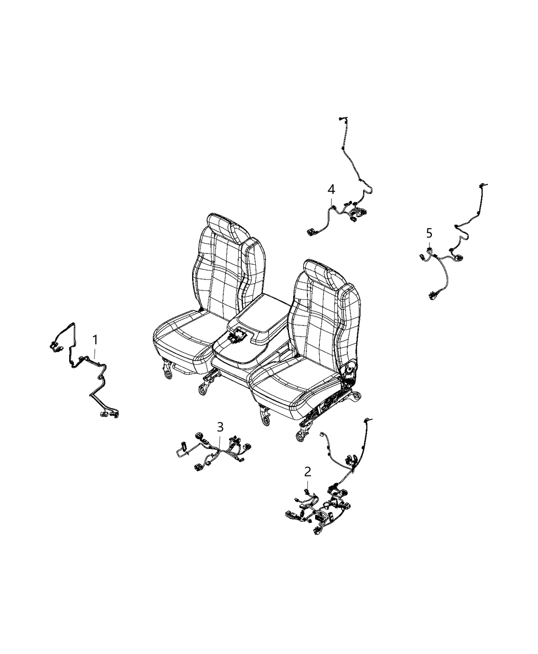Mopar 68468112AA Wiring-Seat Cushion