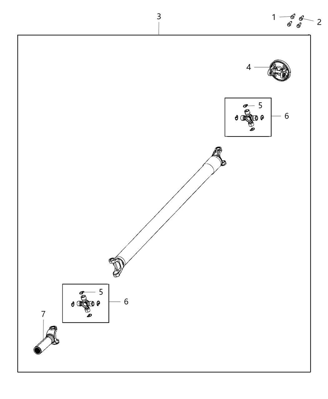 Mopar 68305659AC Drive Shaft