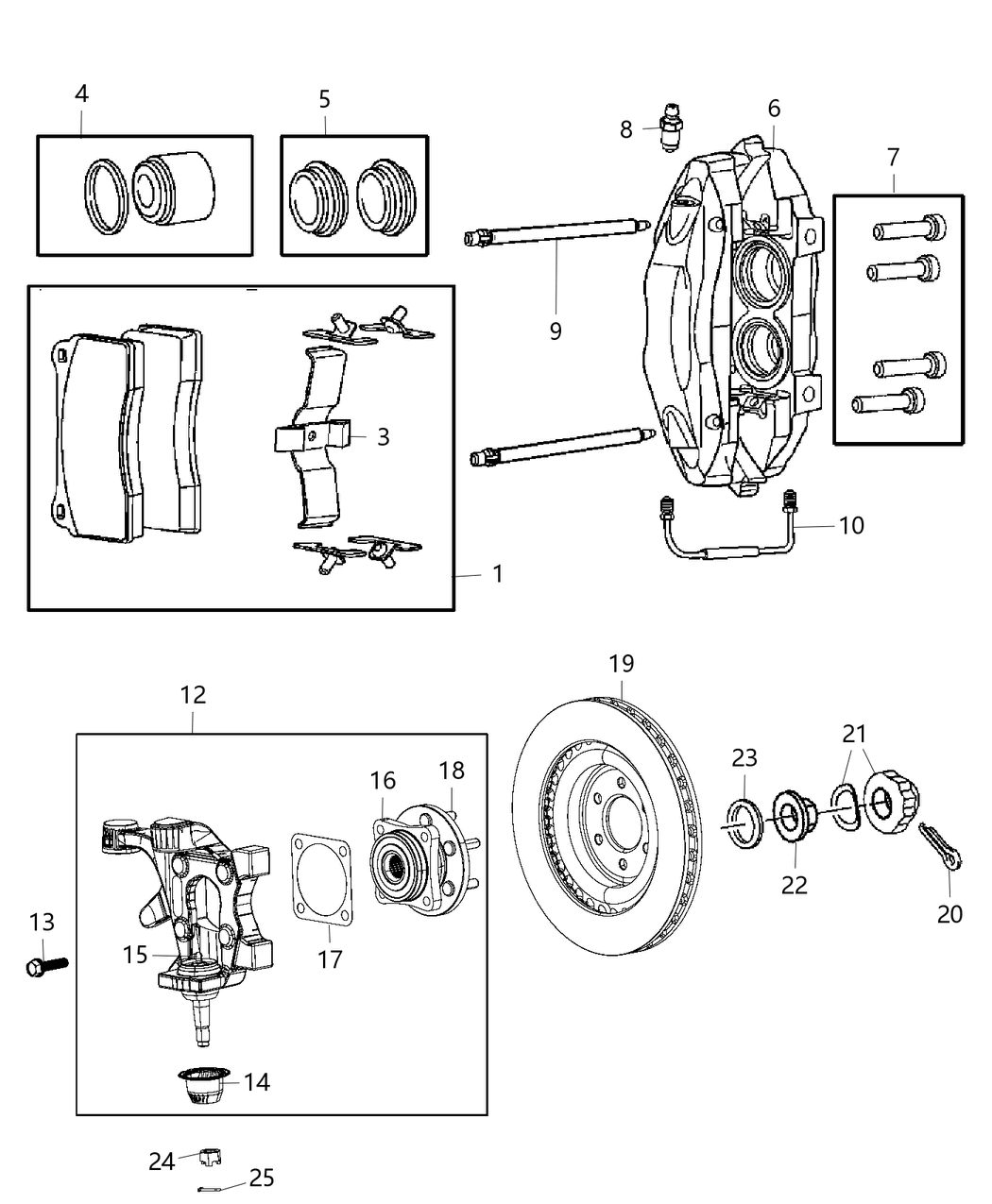 Mopar 68283293AA RETAINER-Disc Brake Pad