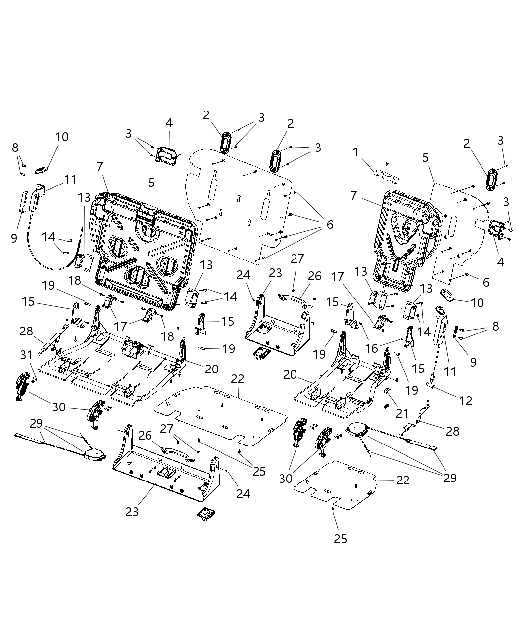 Mopar UC331K2AA Handle-Seat Carry