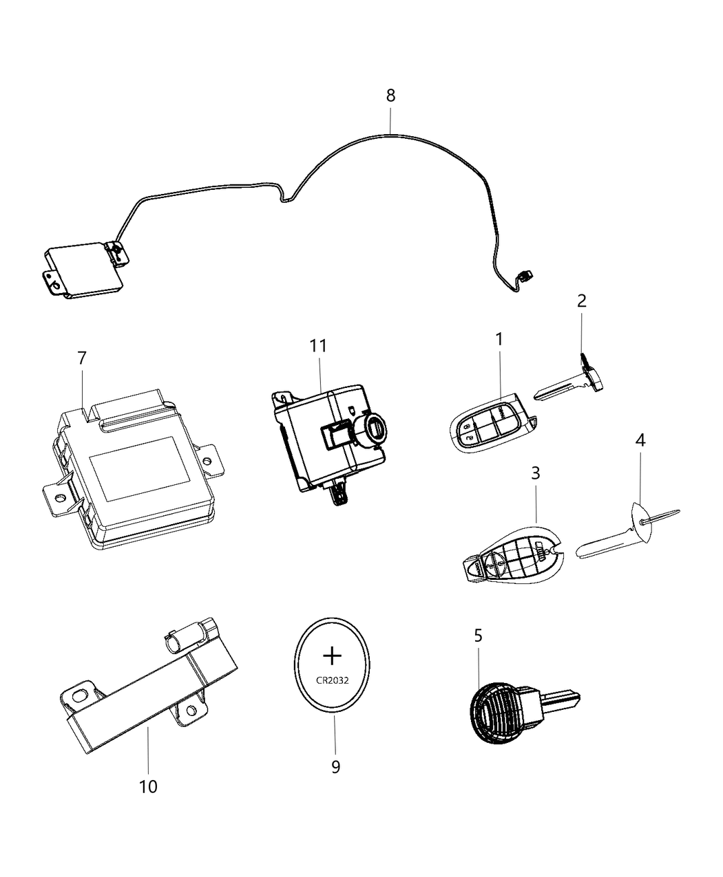 Mopar 68207778AA Receiver-Hub