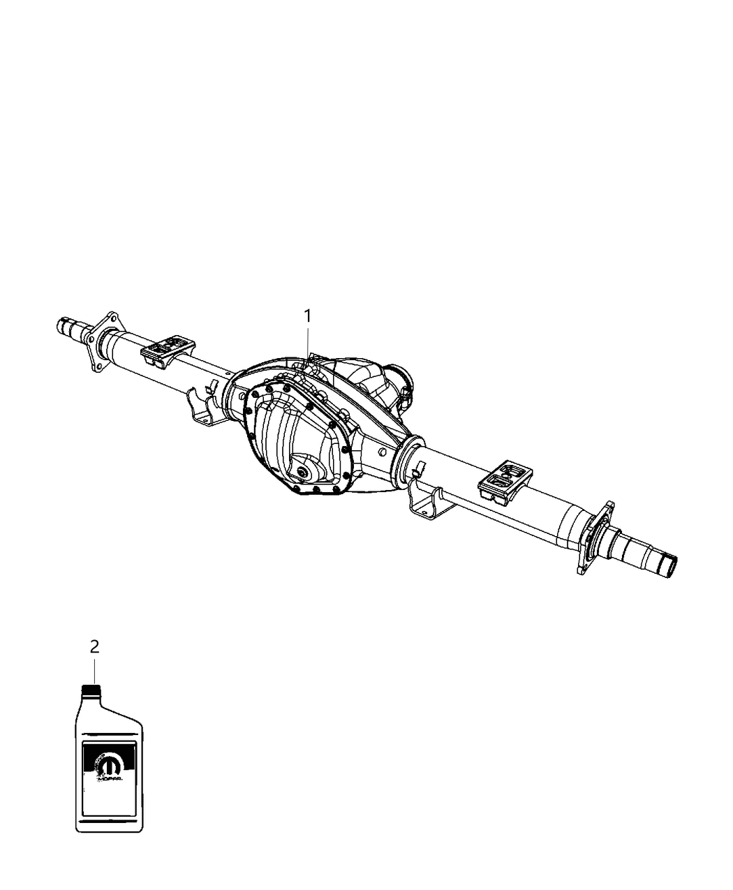 Mopar 68158407AB Axle-Service Rear