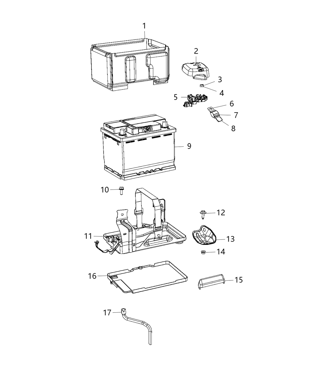 Mopar 68094814AA Cover-Battery