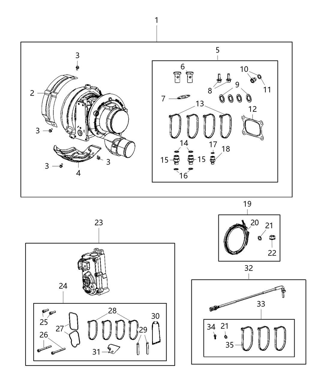 Mopar 68444774AA Bracket-TURBOCHARGER ACTUATOR