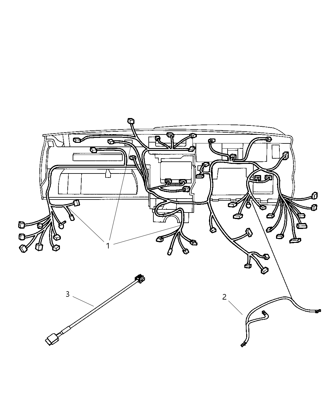 Mopar 68028503AE Wiring-Instrument Panel