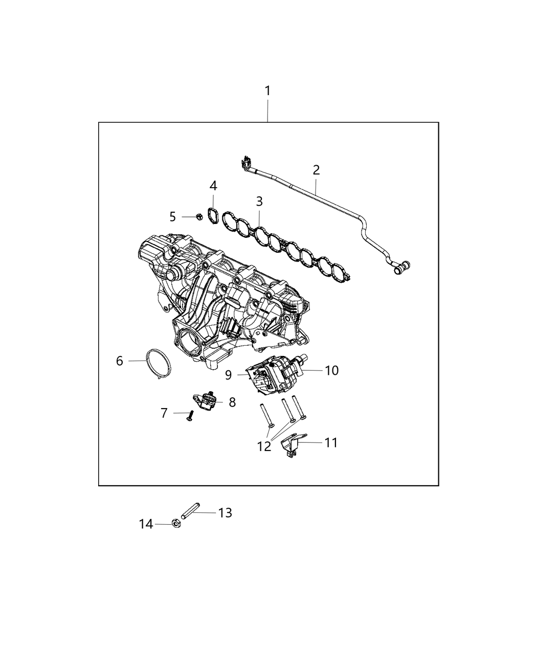Mopar 68418111AA GASKET-INTAKE MANIFOLD