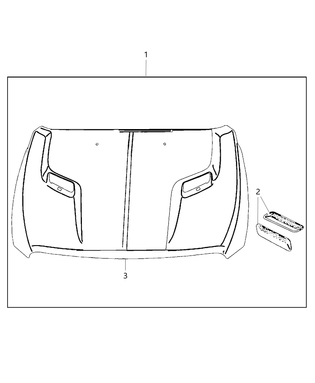 Mopar 68046800AF Bezel-Hood